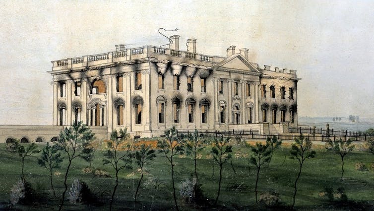 The painting “The President’s House” by George Munger