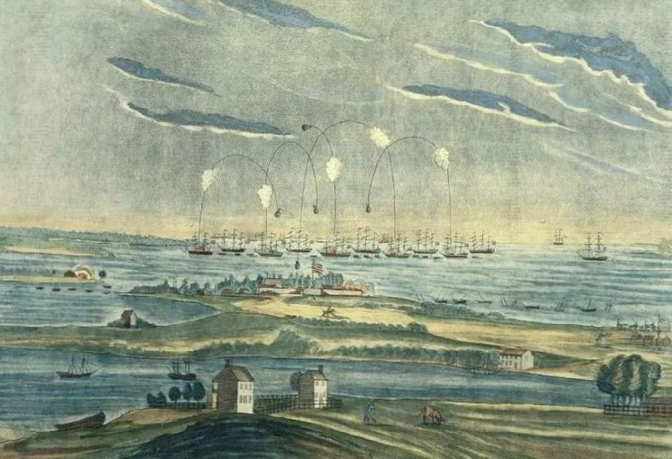 Battle of Fort McHenry, September 13, 1814. (Public Domain)